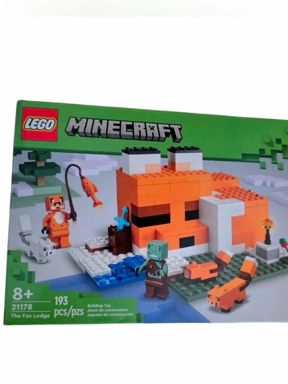 LEGO Minecraft The Fox Lodge 21178 NIB Sealed Animal Toys Retired 193 Pieces New